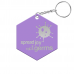 Spread Joy Not Germs Hexagon Keychain